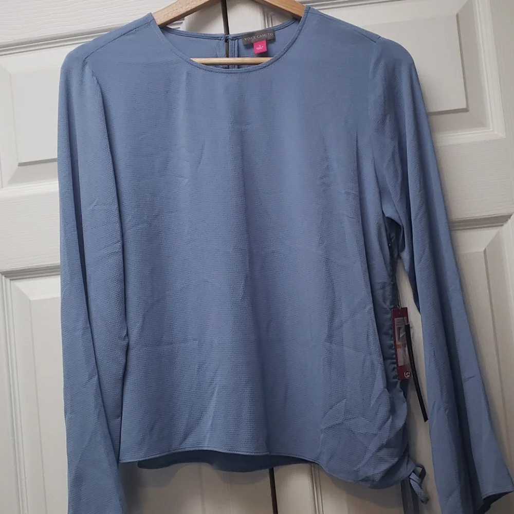 Vince Camuto Top w/ Side Tie - Picture 1 of 9